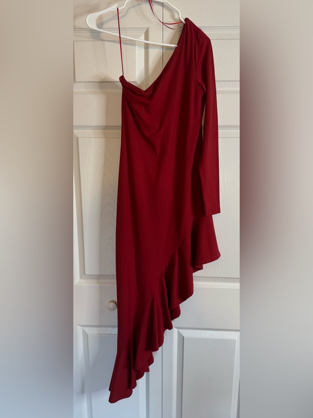 Susana Monaco One-Shoulder Asymmetrical Dress in Berries Size M NWT - Picture 7 of 9